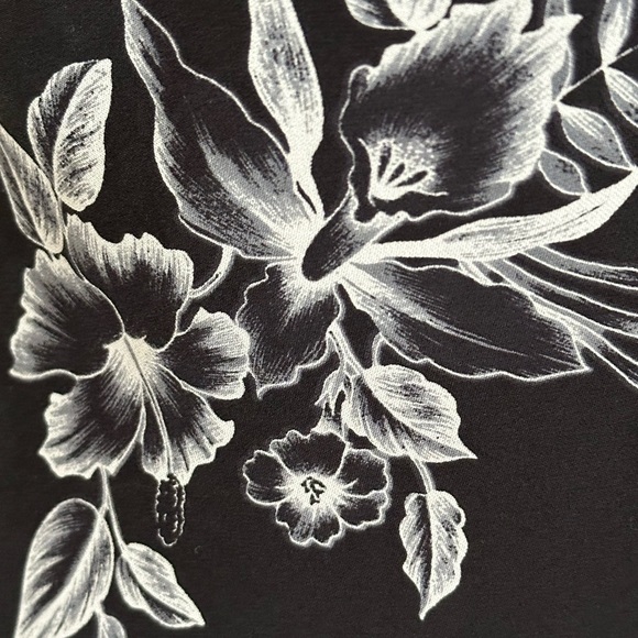 Jones New York Signature Sleeveless 100% Silk Maxie Dress Orchid Print Size 8 - Picture 5 of 9